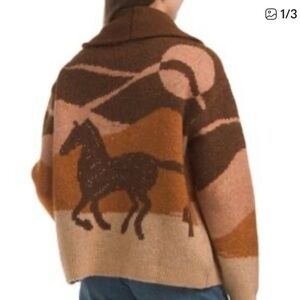 Lucky Brand Brown and Rust Sweater